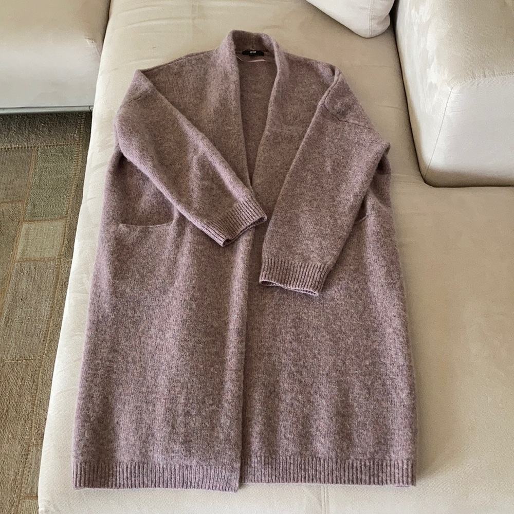 Uniqlo oversized lavender long sweater